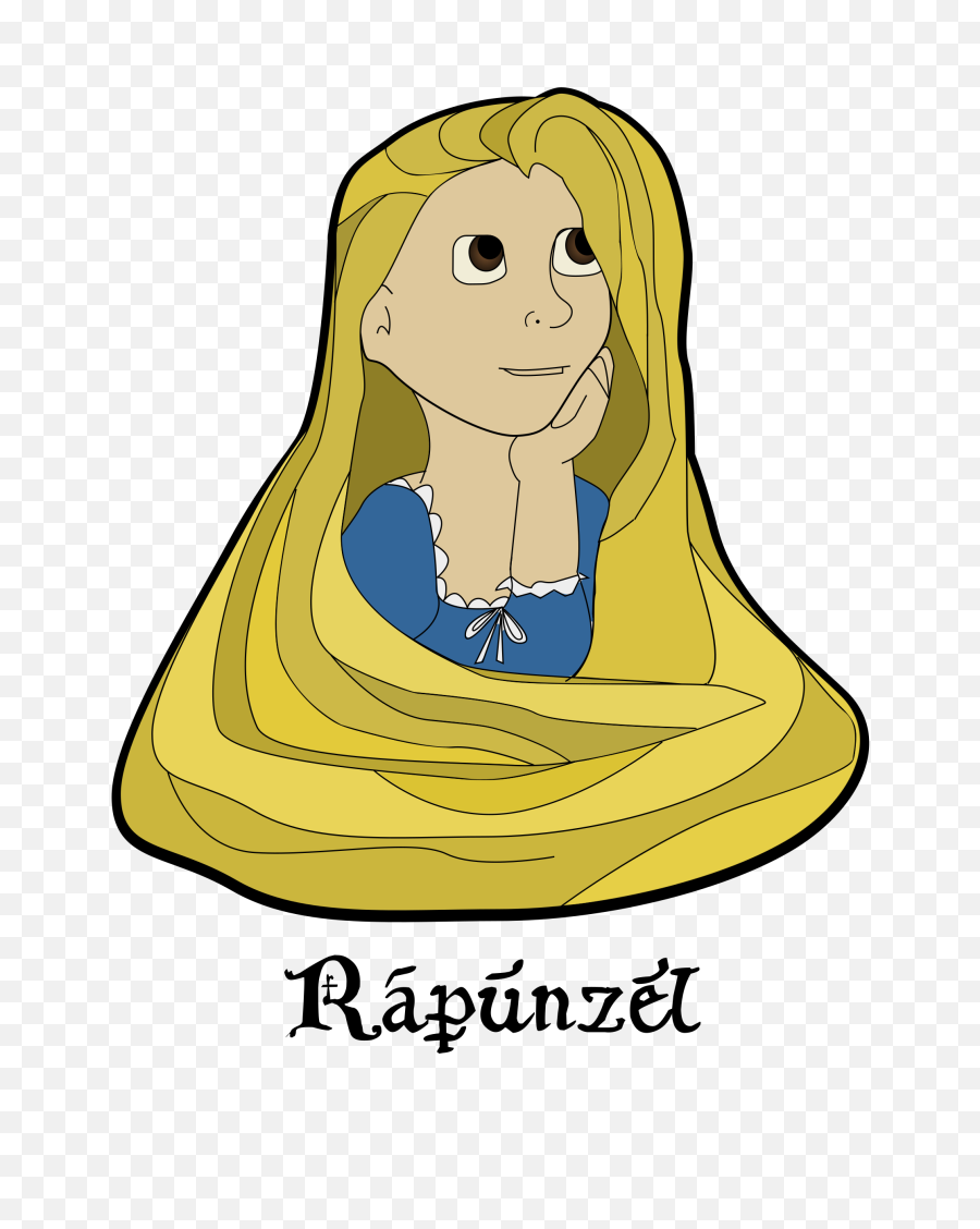 Rapunzel Girl Vector Image Free Svg - Rapunzel Vcector Png,Rapunzel Transparent