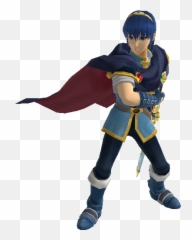 Download Marth Render - Figurine Full Size Png Image Pngkit Action Figure,Marth Png