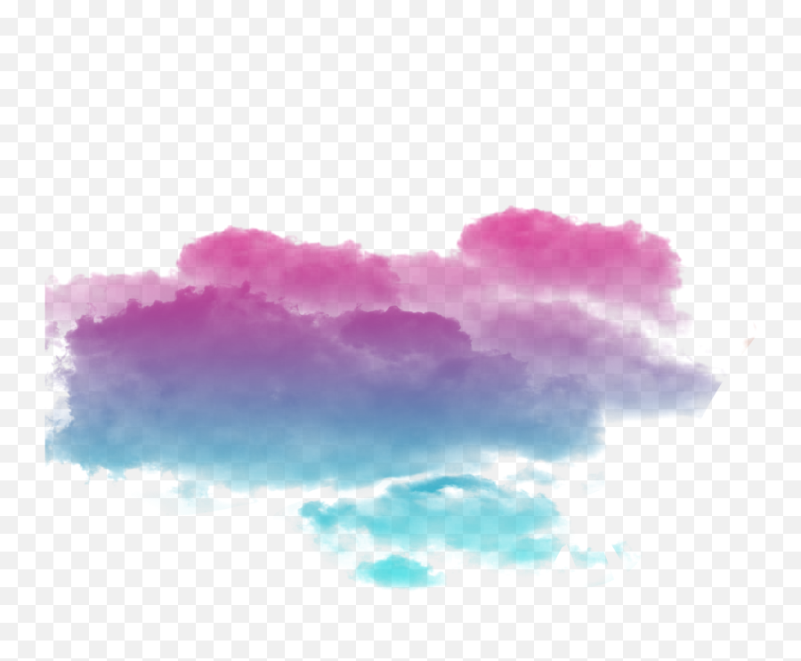 Ftestickers Sky Clouds Transparent Colorful - Colorful Clouds Transparent Png,Clouds Transparent