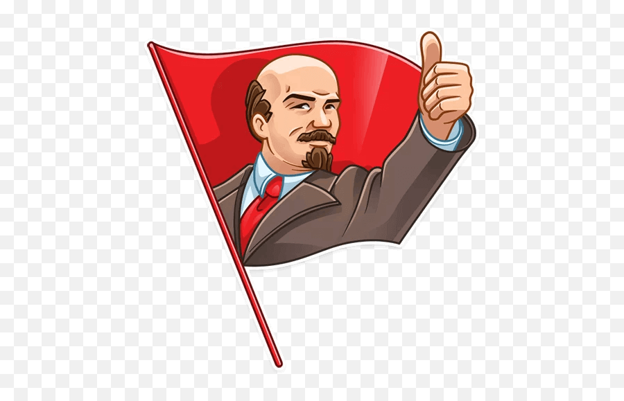 Vladimir Lenin Stickers By Oleg Sul - Lenin Sticker Png,Lenin Png