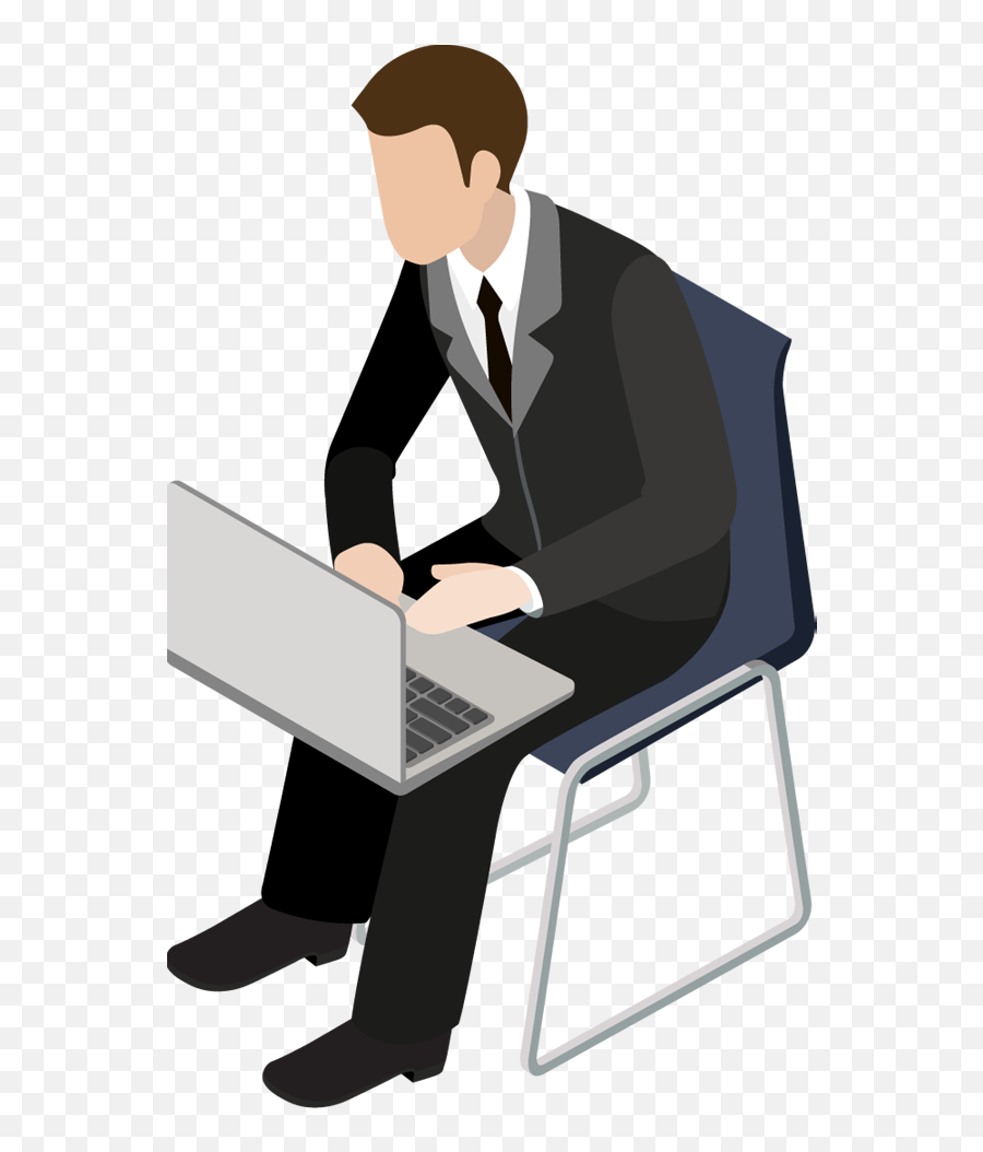 Laptop Clipart Png - Clip Art Portfolio Categories Men With Laptop Clipart,Working Png