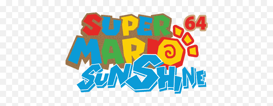 Rom Hacks - Super Mario Sunshine Transparent Logo Png,Super Mario 64 Png