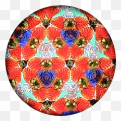 Kaleidoscope Red Leaves Transparent Png - Stickpng Circle,Kaleidoscope Png