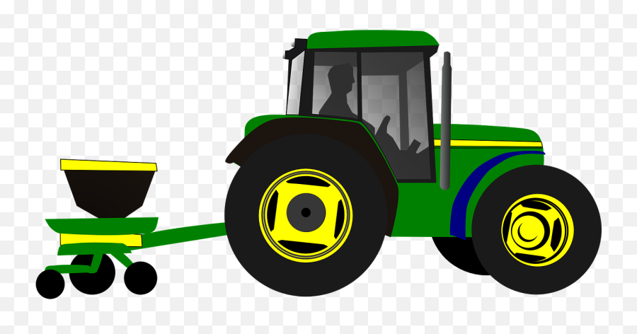 Tractor Planting Planter - Green Tractor Clipart Png,Tractor Png