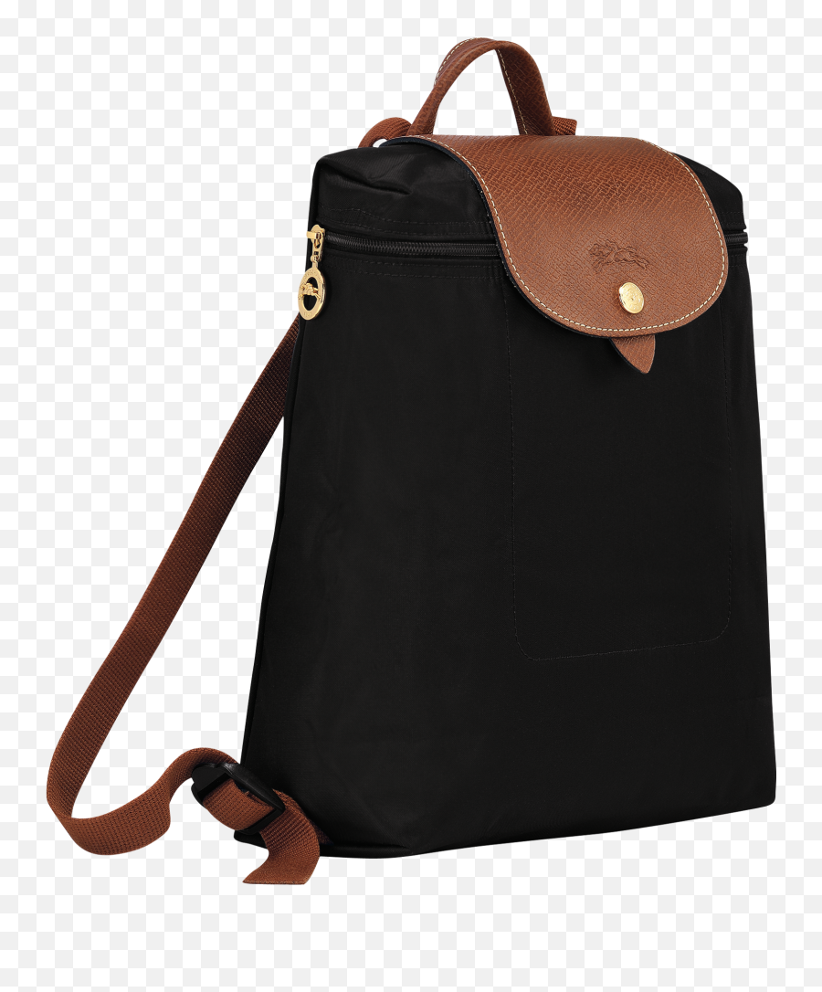 Backpack Le Pliage Black L1699089001 Longchamp Gb - Longchamp Backpack Png,Leather Png