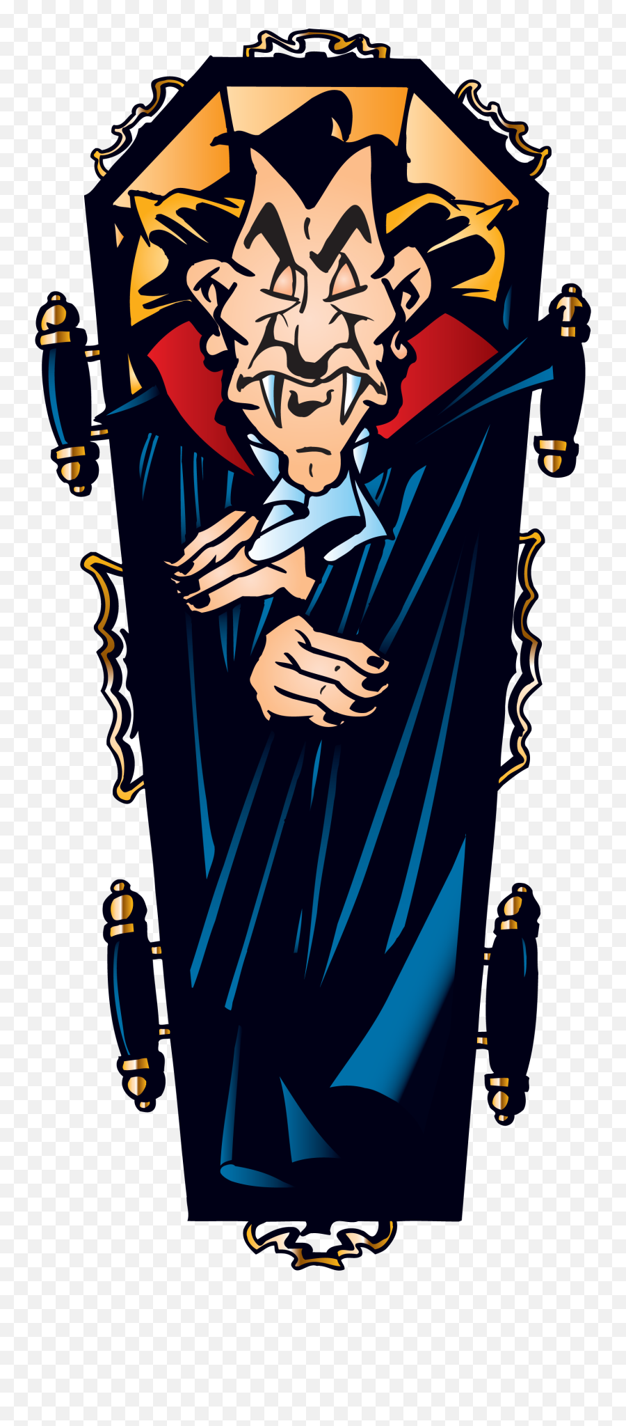 Library Of Halloween Freeuse Vampire Png Files - Vampire In Coffin Clipart,Dracula Png