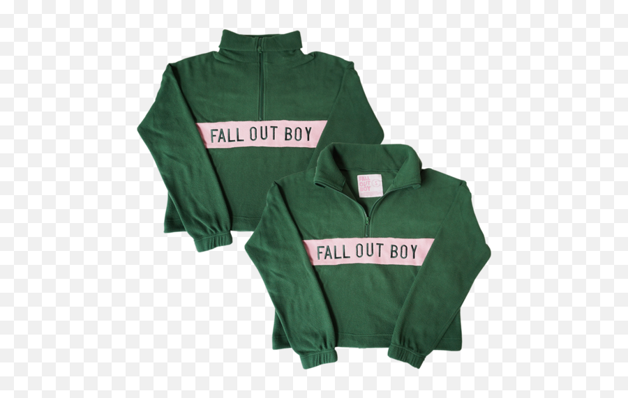 Green Fleece Pullover Fall Out Boy - Long Sleeve Png,Fall Out Boy Transparent