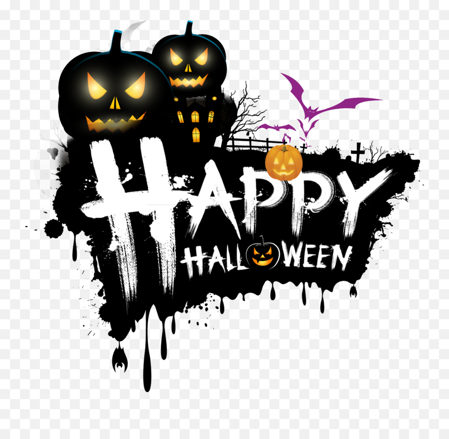 The Halloween Tree Holiday Clip Art - Happy Halloween Logo Transparent Png,Happy Halloween Png