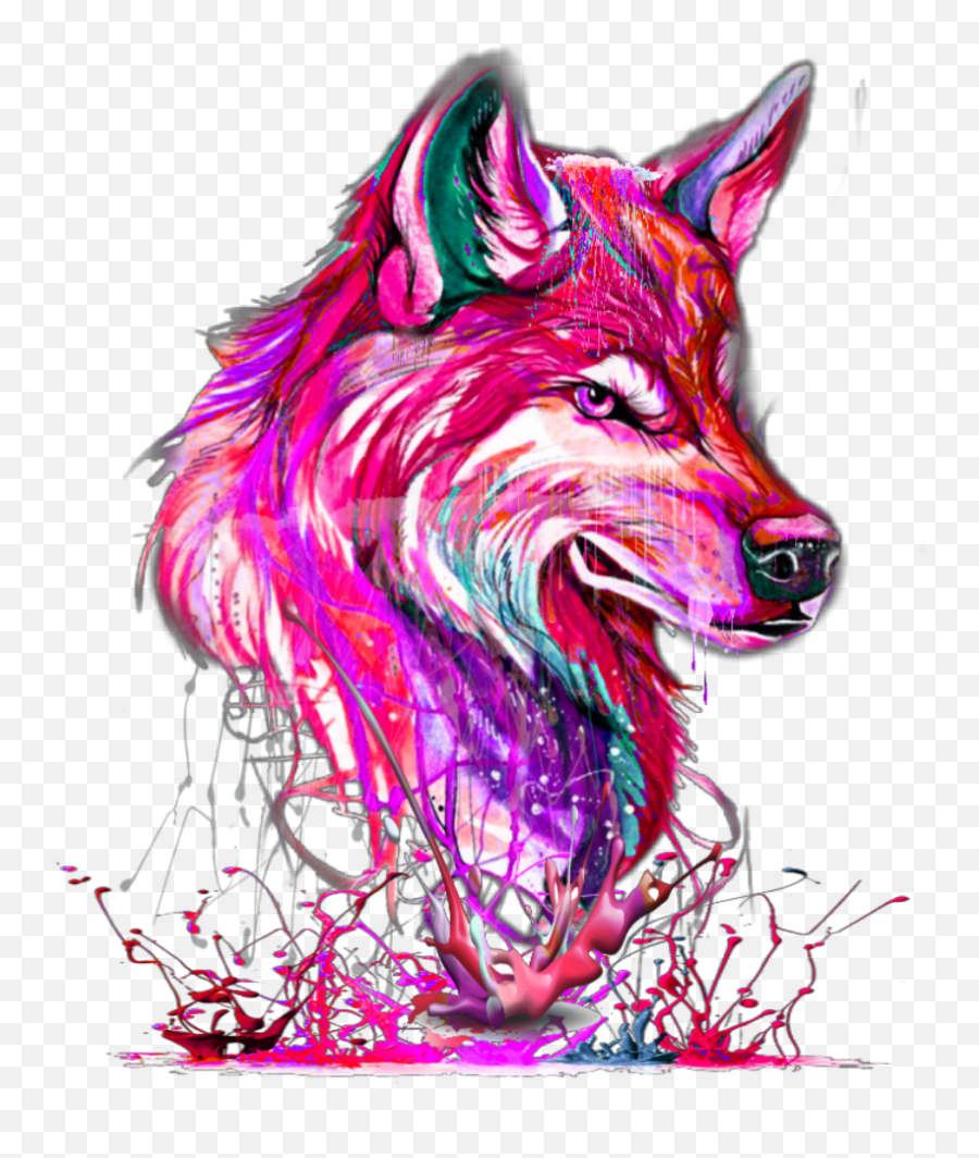 Wolf Cartoon - Pink Wolf Png Download Original Size Png Clipart Wolves,Wolf Cartoon Png