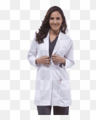 Healing Hands Purple Label Faith 31 Inch Notched Collar Lab Coat 5053 - Healing Hands Purple Label Faith Lab Coat Png,Lab Coat Png