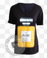 Alpha Omega Epsilon Chanel Vneck - Adam Block Unisex png