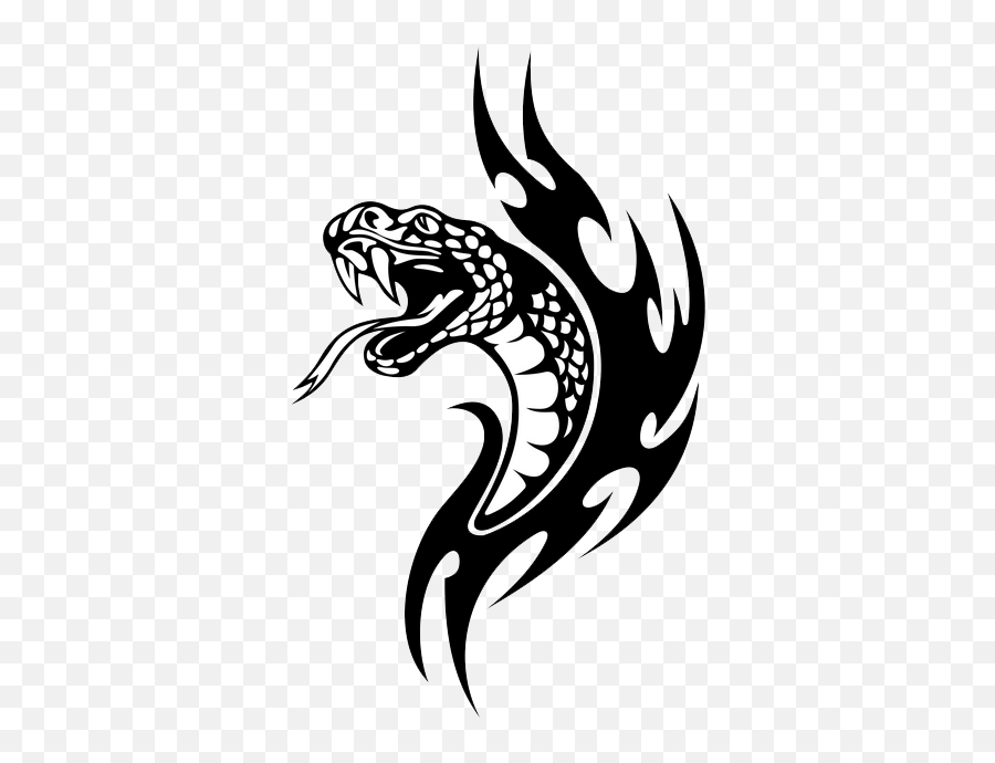 Snake Tattoo Png Transparent Quality - Snake Tribal Tattoo,Tattoo Png Transparent