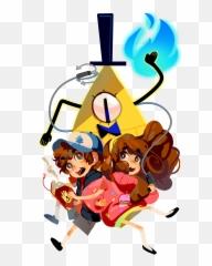 Dipper Mabel Bill - Gravity Falls And Fanart png