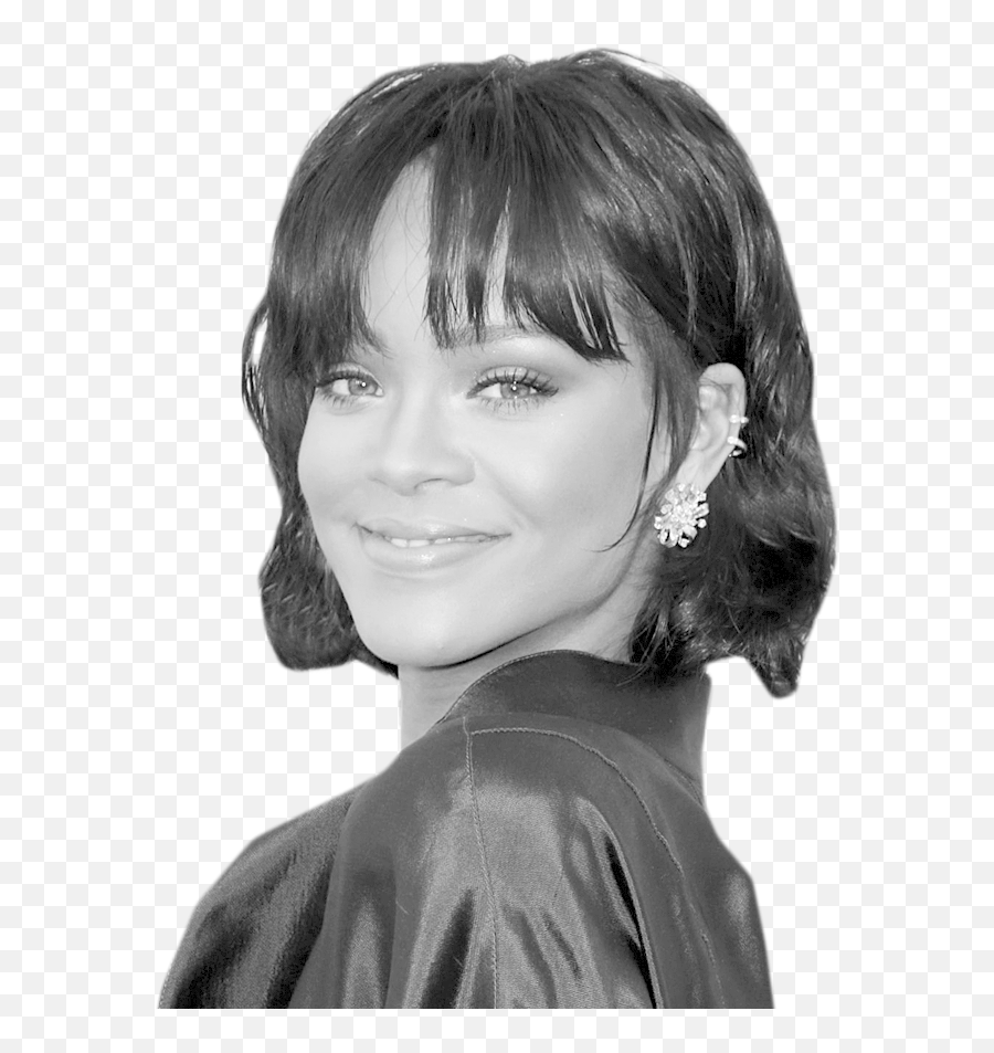 Rihanna Face Png Banner Transparent - Rihanna Black And White,Rihanna Transparent Background