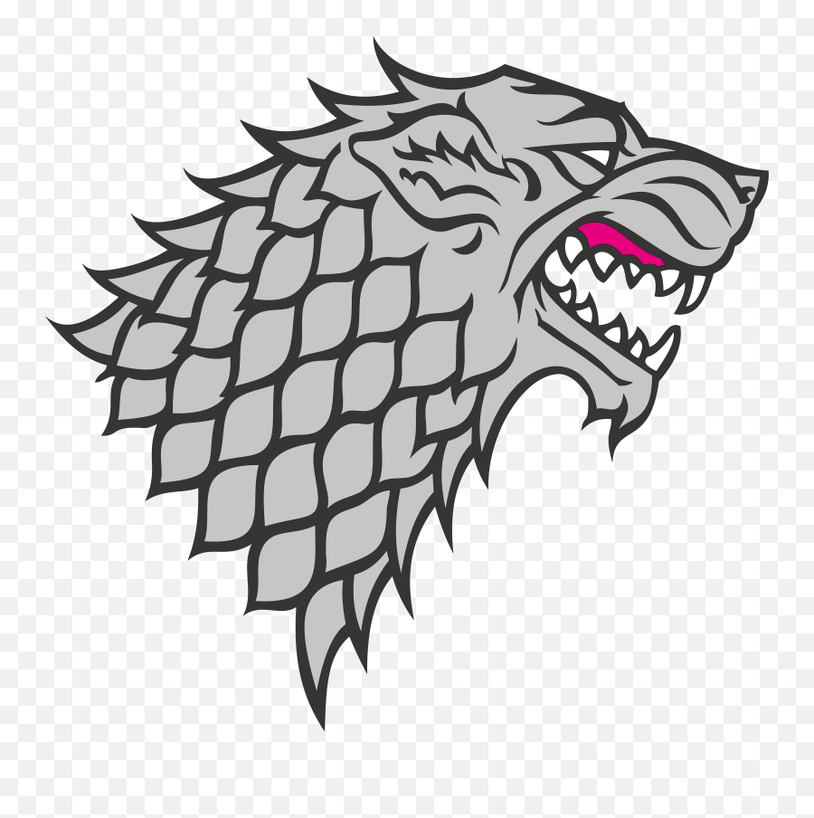 House Stark Logo Vector - Game Of Thrones Stark Wolf Png,Stark Png