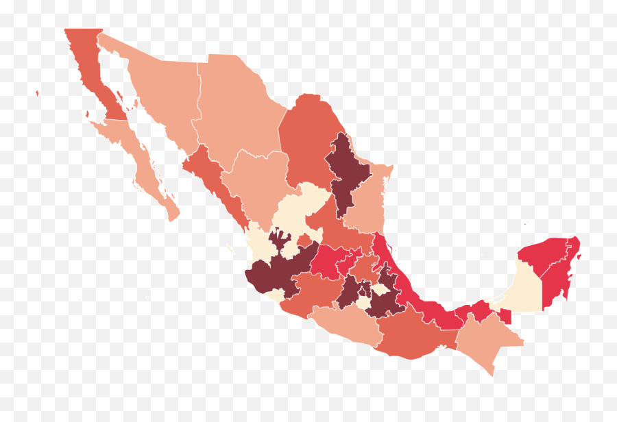 2020 Coronavirus Outbreak In Mexico - Wikipedia Modern Map Of Mexico Png,Mexico Png