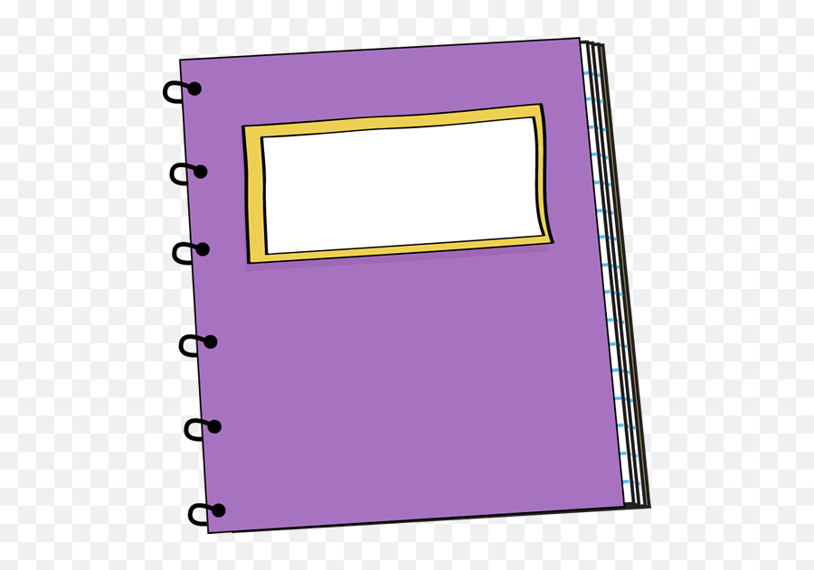 Library Of School Notebook Clipart Png Files - Purple Notebook Clipart,Composition Notebook Png