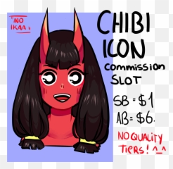 Chibi Icon Commission Slot 2 - YCHCommishes Demon png