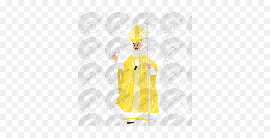 Pope Stencil For Classroom Therapy - Illustration Png,Pope Png