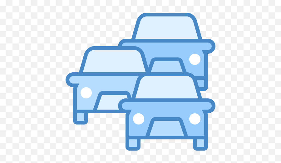 Traffic Jam Icon In Blue Ui Style - Traffic Jam Cartoon Ong Png,Jam Icon