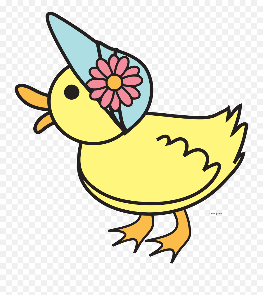 Girl Duck Baby Cute Clipart Png - Easter Bonnet Clip Art,Baby Girl Png