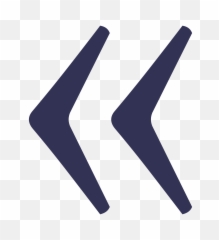 Left Pointing Double Angle - Mark png