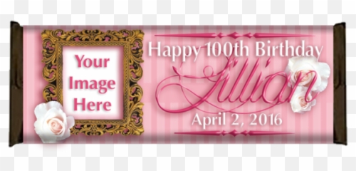 Victorian Frame Birthday - Calligraphy png