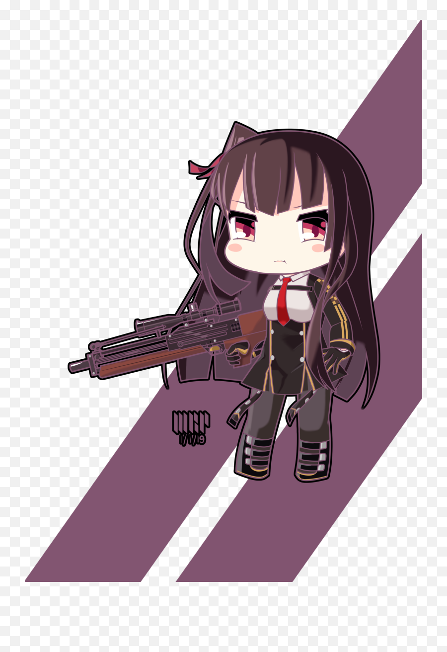 Chibi Wa2000 Girls Frontline Pouts - Wa2000 Girls Frontline Chibi Png,Anime Chibi Png