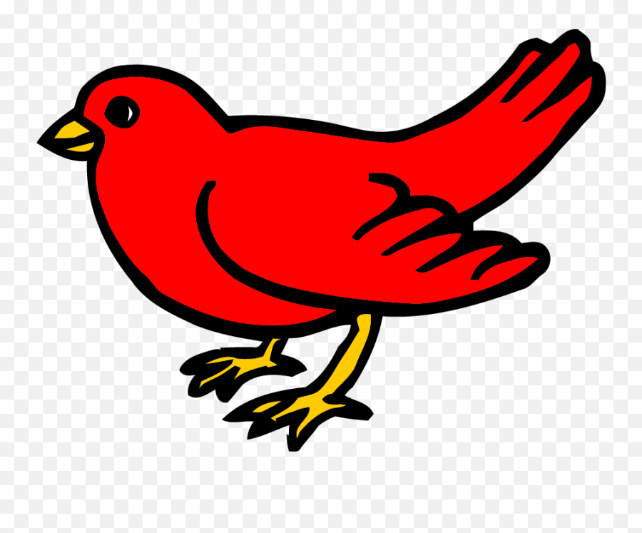 Red Small Bird Clipart Png - Red Bird Clipart Transparent Clipart Bird,Red Bird Png