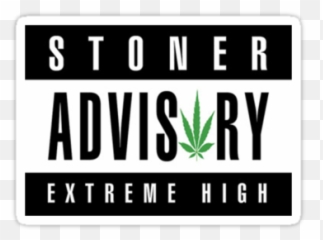 Red Parental Advisory Png 2 Image - Stoner Advisory Extreme High