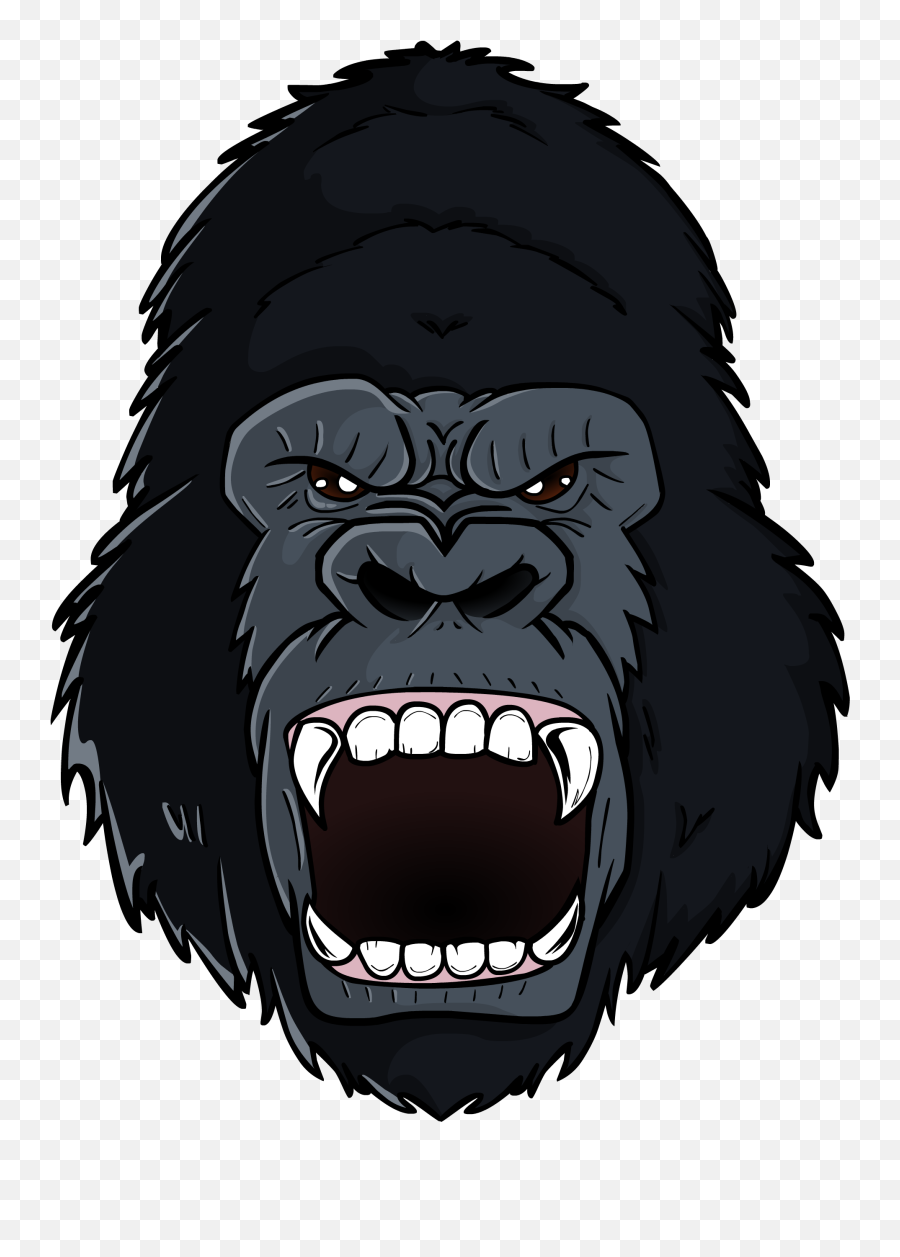 Clip For Free Download - Angry Gorilla Cartoon Png,Gorilla Cartoon Png