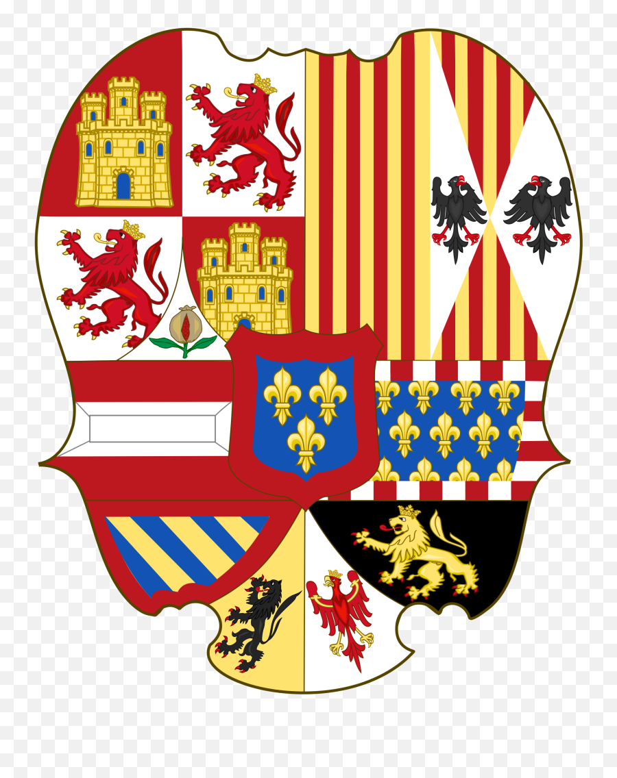 Download Hd Open - Royal Coat Of Arms Spain Transparent Png Royal Coat Of Arms Spain,Spain Png