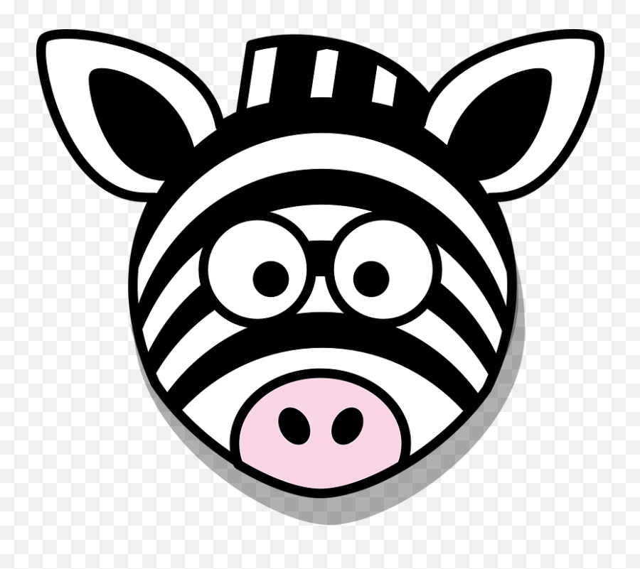 Zebra Head Stupid - Cartoon Zebra Clipart Png,Stupid Png