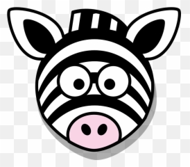 Zebra Head Stupid - Cartoon Zebra Clipart Png,Stupid Png
