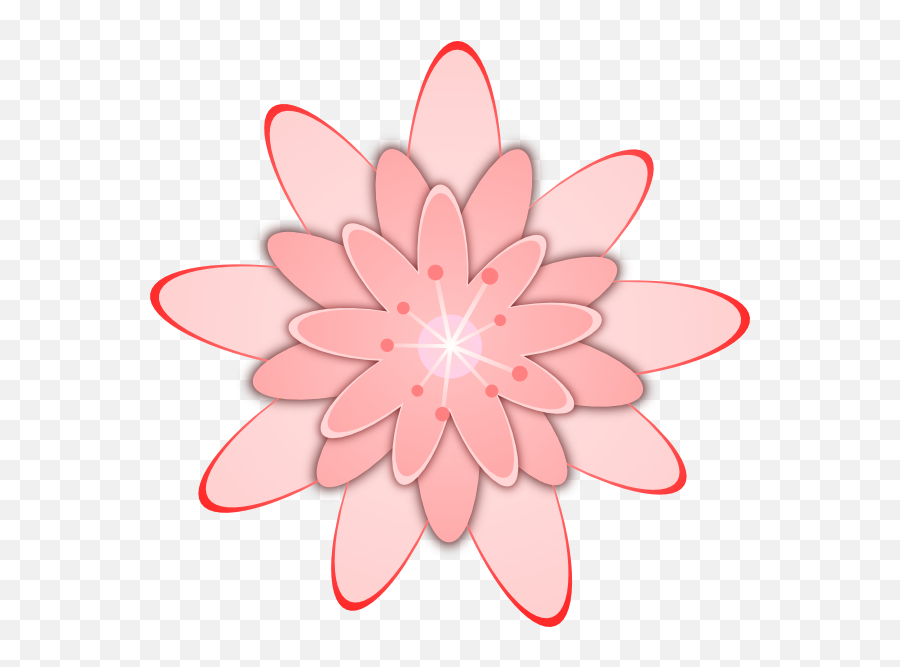 Cartoon Pink Flower Svg Clip Arts 600 X 586 Px - Cactus Pink Flower Clip Art Png,Cactus Clipart Png