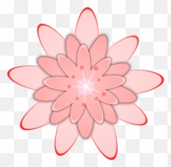 Cartoon Pink Flower Svg Clip Arts 600 X 586 Px - Cactus Pink Flower Clip Art Png,Cactus Clipart Png