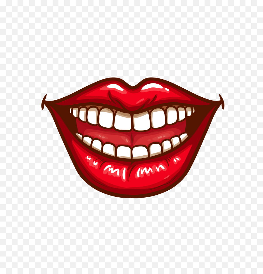 Smiling Mouth Png Clip Art Free - Mouth Png Clipart,Lips Clipart Png