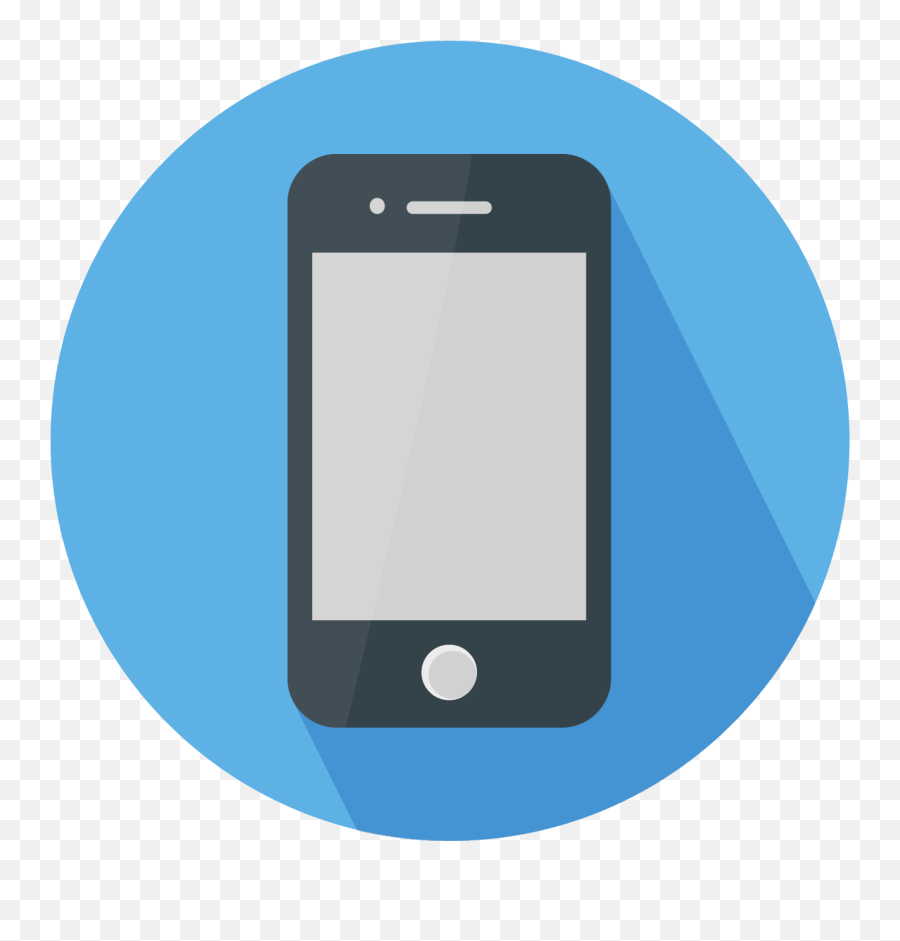 Flat Design Icon - Flat Phone Icon Png,Mobile Phone Icon Png