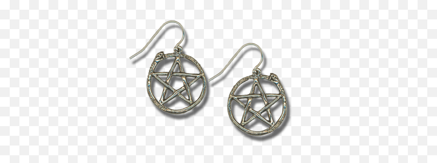 Serpent Pentacle Earrings - Earrings Png,Pentacle Transparent