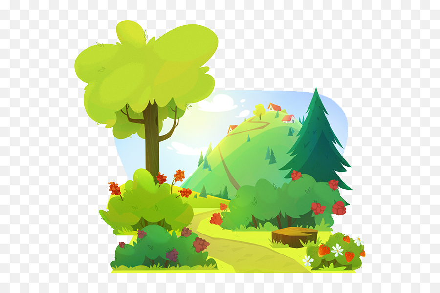 Download Cartoon Forest Png - Forest Clip Art Cartoon,Forest Png - free  transparent png images 