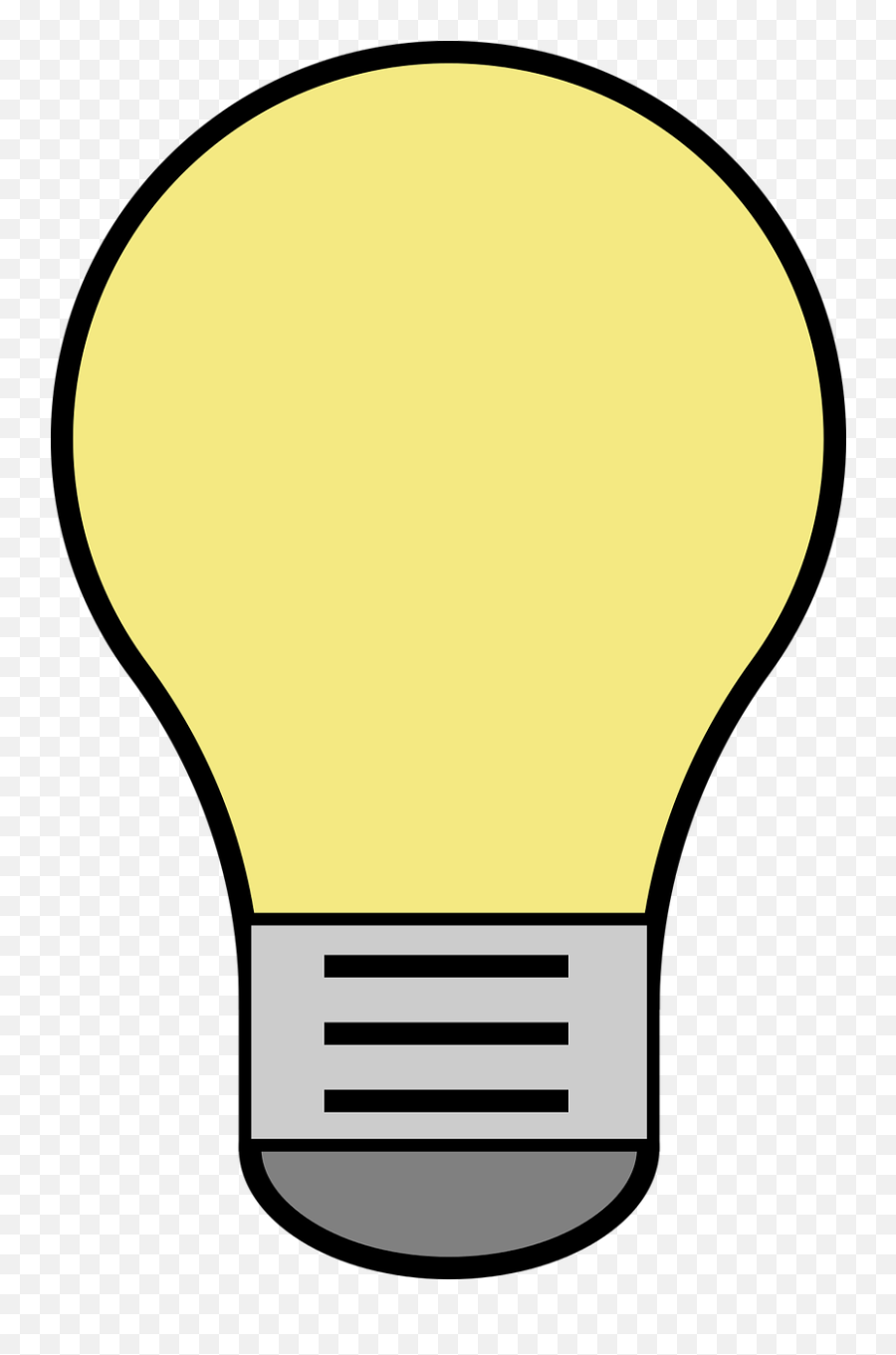 Download Lightbulb Vector Yellow - Incandescent Light Bulb Clip Art Png,Lightbulb Transparent Background