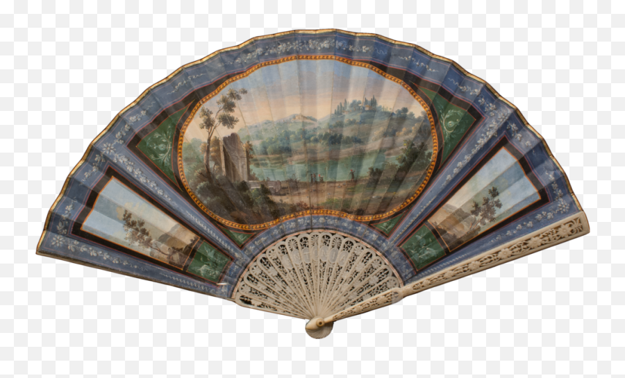 Not Available - Italian Neoclassical Hand Fan With Views Of Art Png,Italian Hand Png