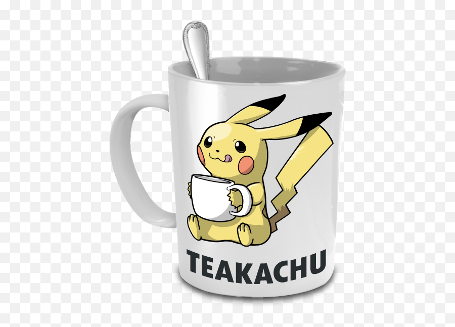 Teakachu The Pikachu Pokemon Pun Mug Threadfox - Coffee Mugs For Engineers Png,Mug Transparent
