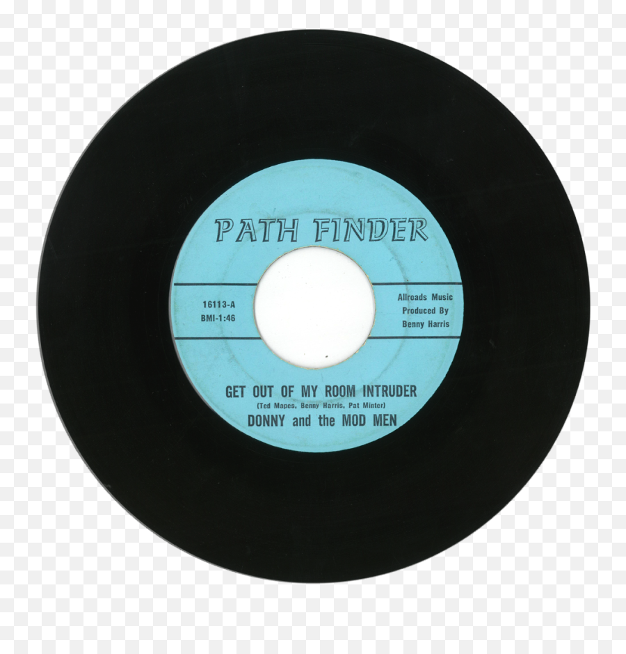 60s Texas Garage Band - Donny And The Mod Men 45 Rpm Record Label Png,Record Png