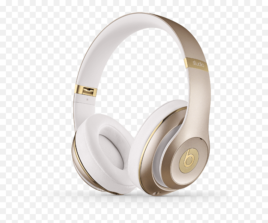 Download Hd Beats By Dre Overear Studio Champagne Headphones - Beats Studio Wireless Gold Png,Beats By Dre Png