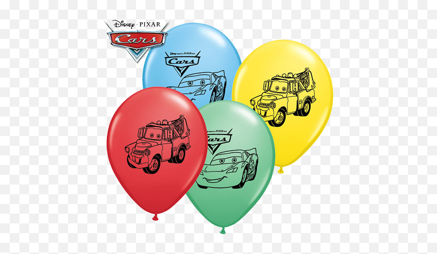 Disney Cars 11 Assorted Latex Balloons - 6 Pk Party Disney Cars Balloons Png,Disney Cars Png