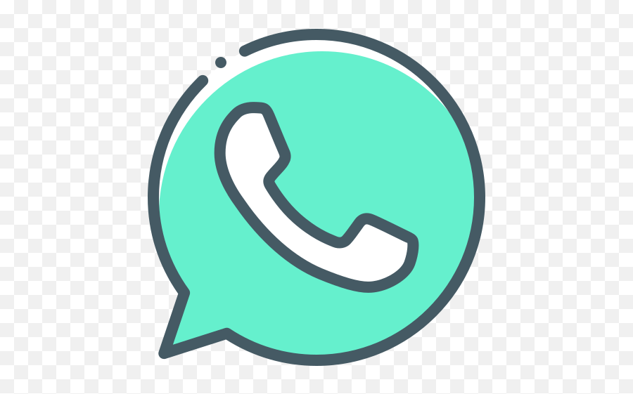 Whatsapp Telephone Handset Free Icon - Logo Whatsapp Blue Color Png,Whatsapp Transparent Logo