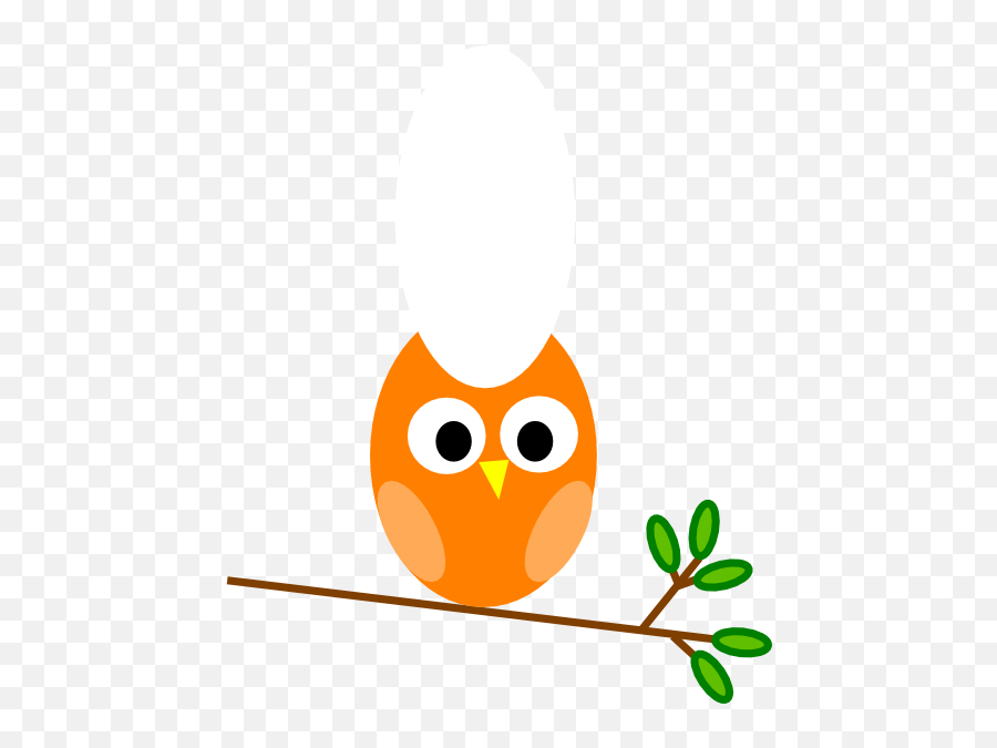Orange Owl Clip Art - Owl Clip Art Png,Owl Clipart Png