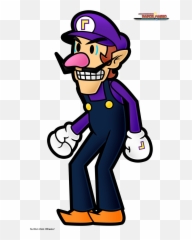 Super Paper Mario Waluigi - Characters png