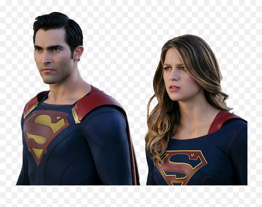 Png Superman Tyler Hoechlin Supergirl - Png World Supergirl And Clark Kent,Superman Png